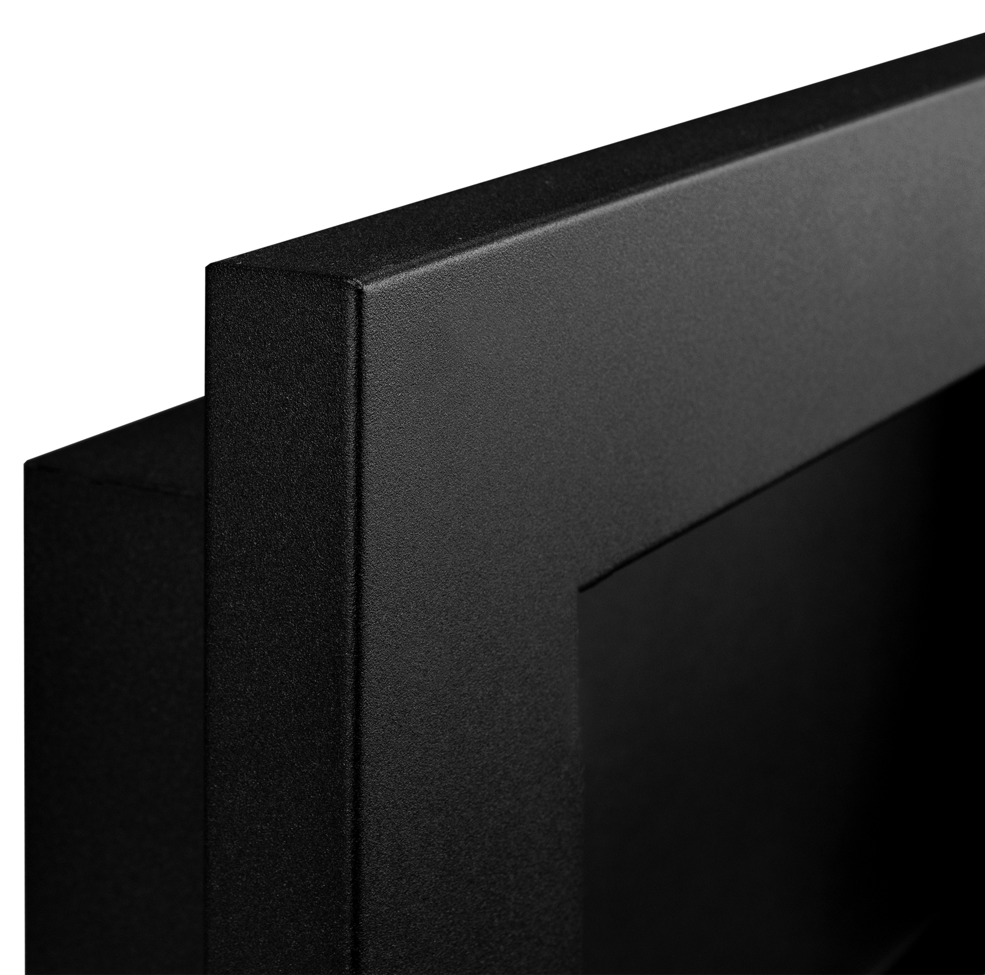 2211 Bio-Kamin 650x400 Slim Schwarz mit Glas