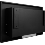 Bioethanol-Wandkamin 650 × 400 Slim – Schwarz mit Glasscheibe
