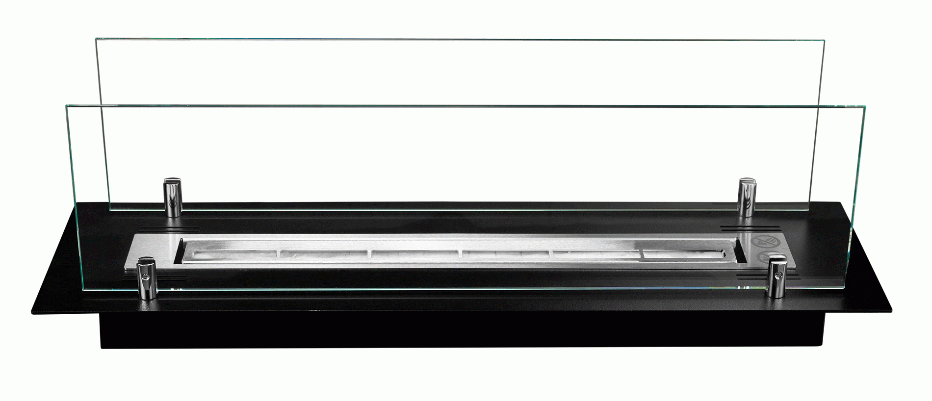 2356 EINBAU-EINSATZ 65CM SCHWARZ MIT GLÄSERN