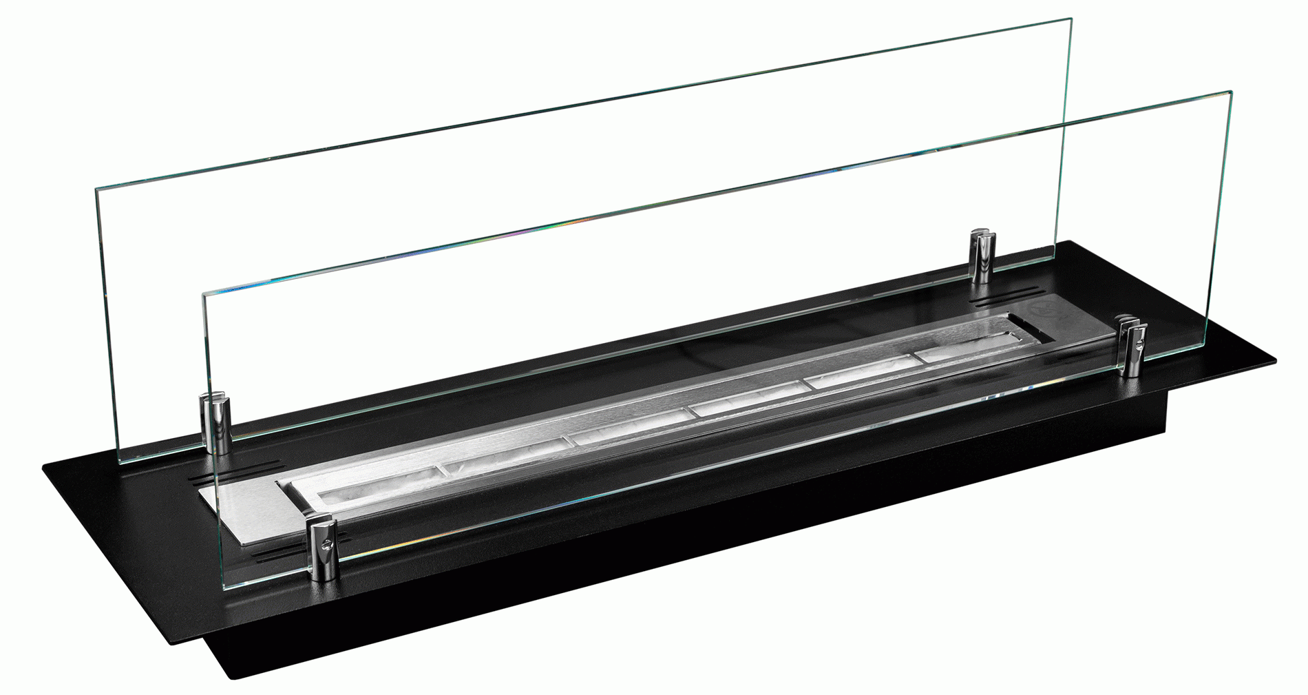 2357 EINBAU-EINSATZ 65CM SCHWARZ MIT GLÄSERN