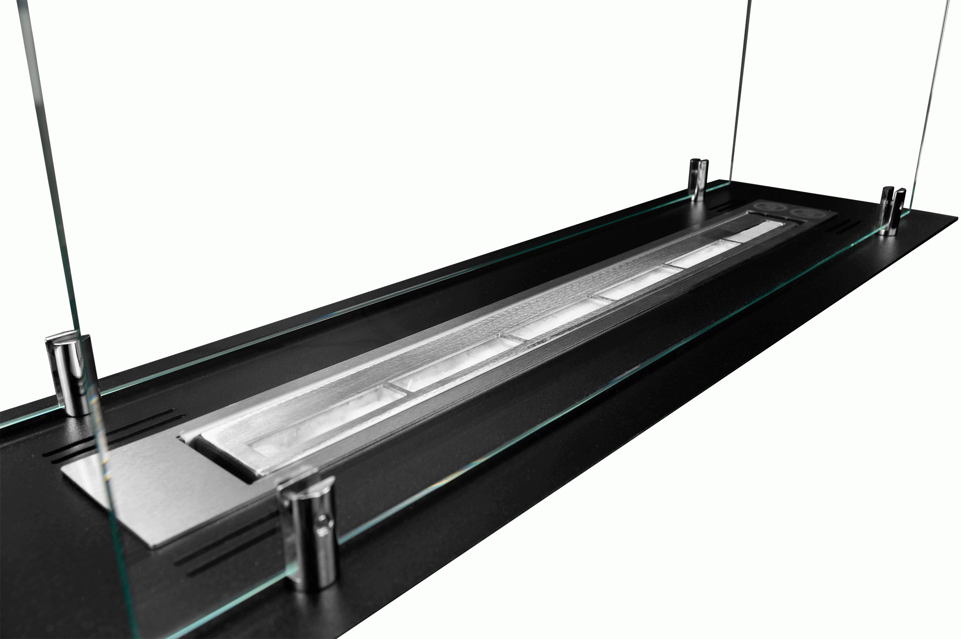 2362 EINBAU-EINSATZ 65CM SCHWARZ MIT GLÄSERN