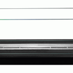 2404 Bioethanol-Einbaukamin 100 cm – Schwarz Matt mit Glasscheiben
