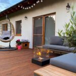 2565 Bioethanol-Standkamin SUNSET GARDEN – Schwarz