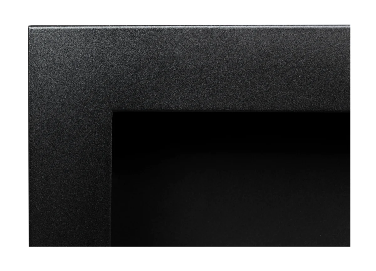 2797 Bio-Kamin 900x400 SLIM Schwarz strukturiert mit Glas