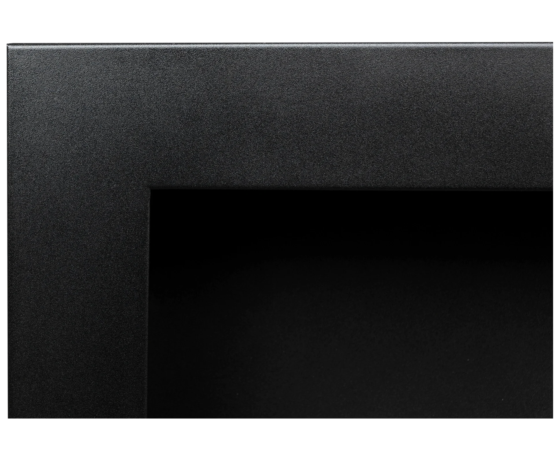 2797 Bio-Kamin 900x400 SLIM Schwarz strukturiert mit Glas