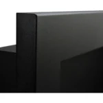 Bioethanol-Wandkamin 900 × 400 Slim – Schwarz Strukturmatt mit Glasscheibe