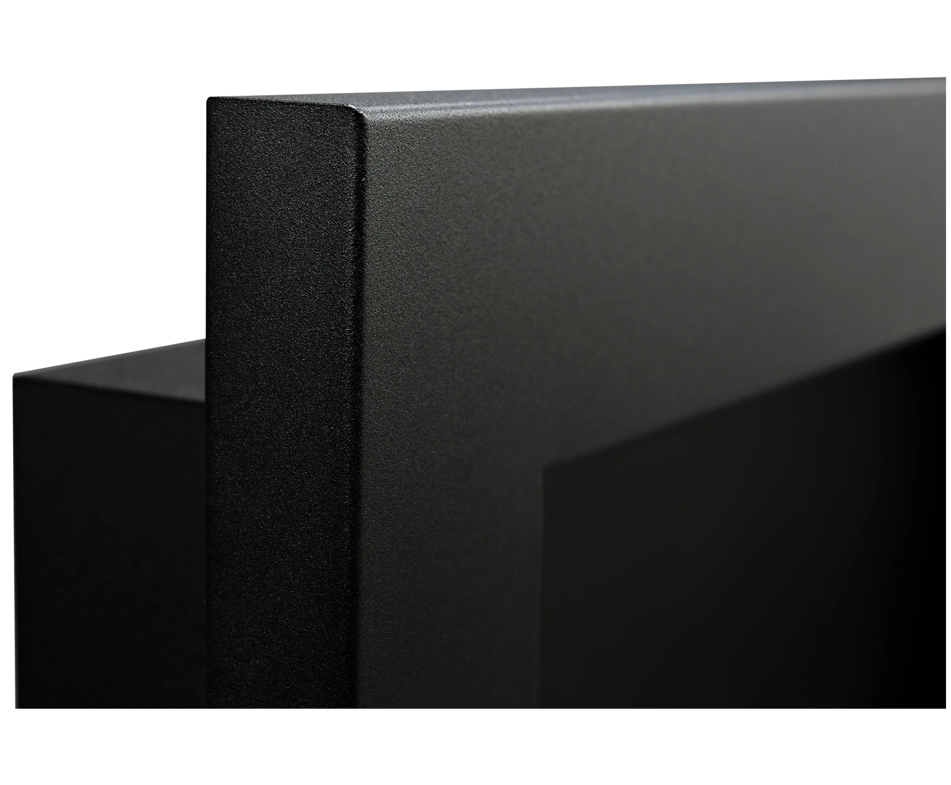 2798 Bio-Kamin 900x400 SLIM Schwarz strukturiert mit Glas