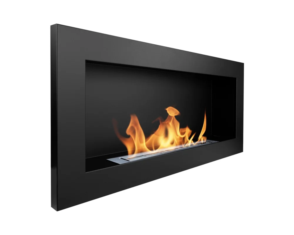 2823 Bio-Kamin 900x400 Schwarz Strukturell
