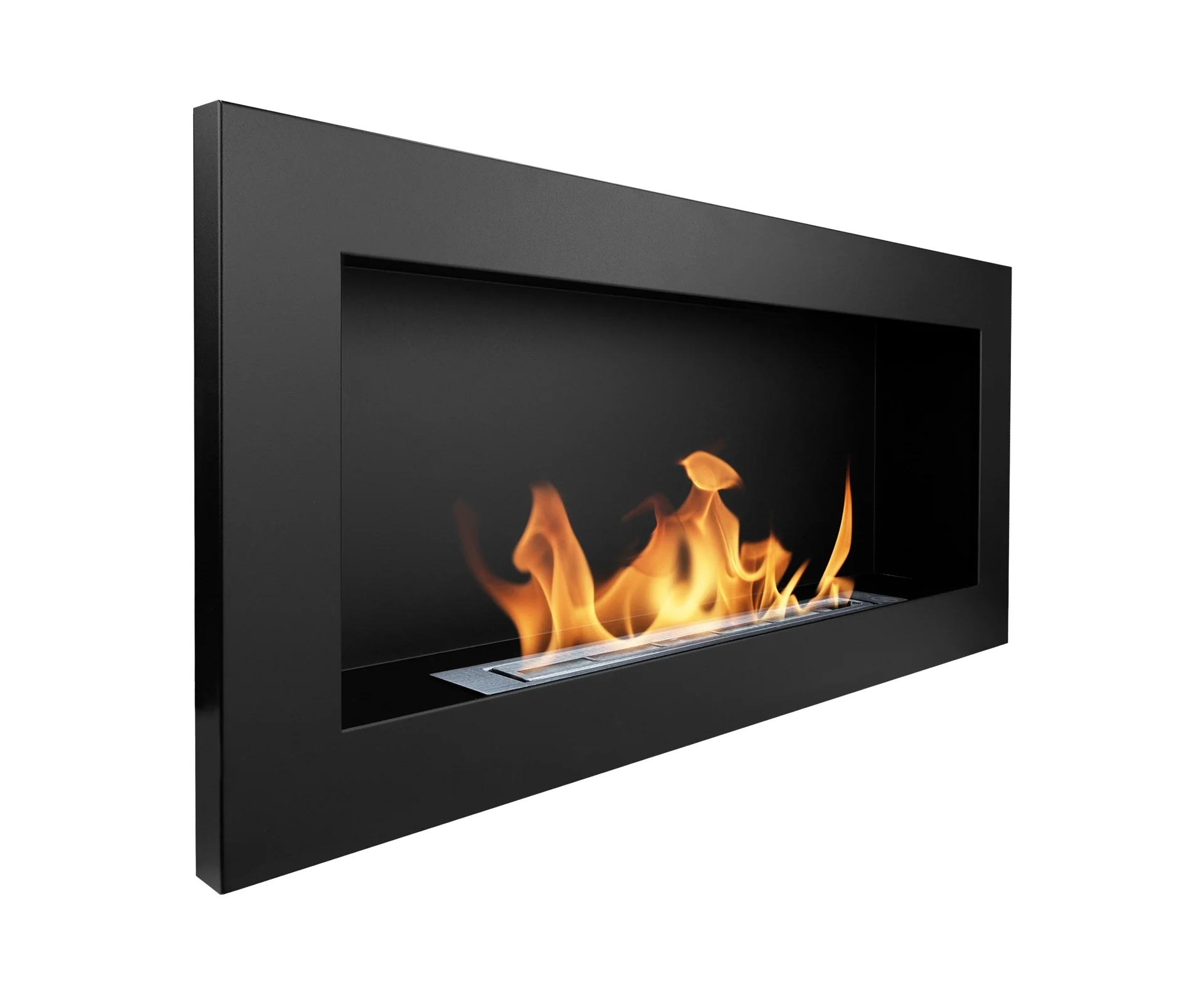2823 Bio-Kamin 900x400 Schwarz Strukturell