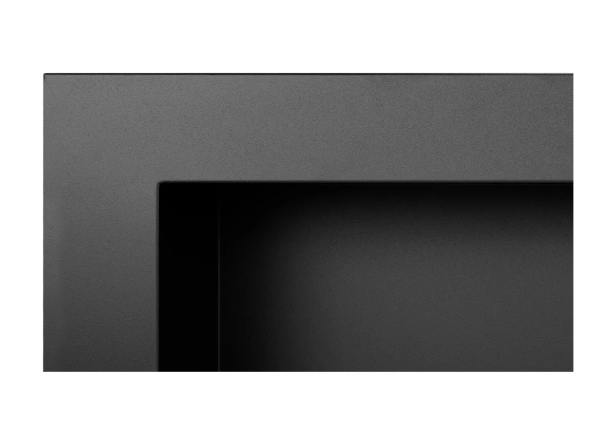 2824 Bio-Kamin 900x400 Schwarz Strukturell
