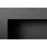 Bioethanol-Wandkamin 900 × 400 – Schwarz Strukturmatt