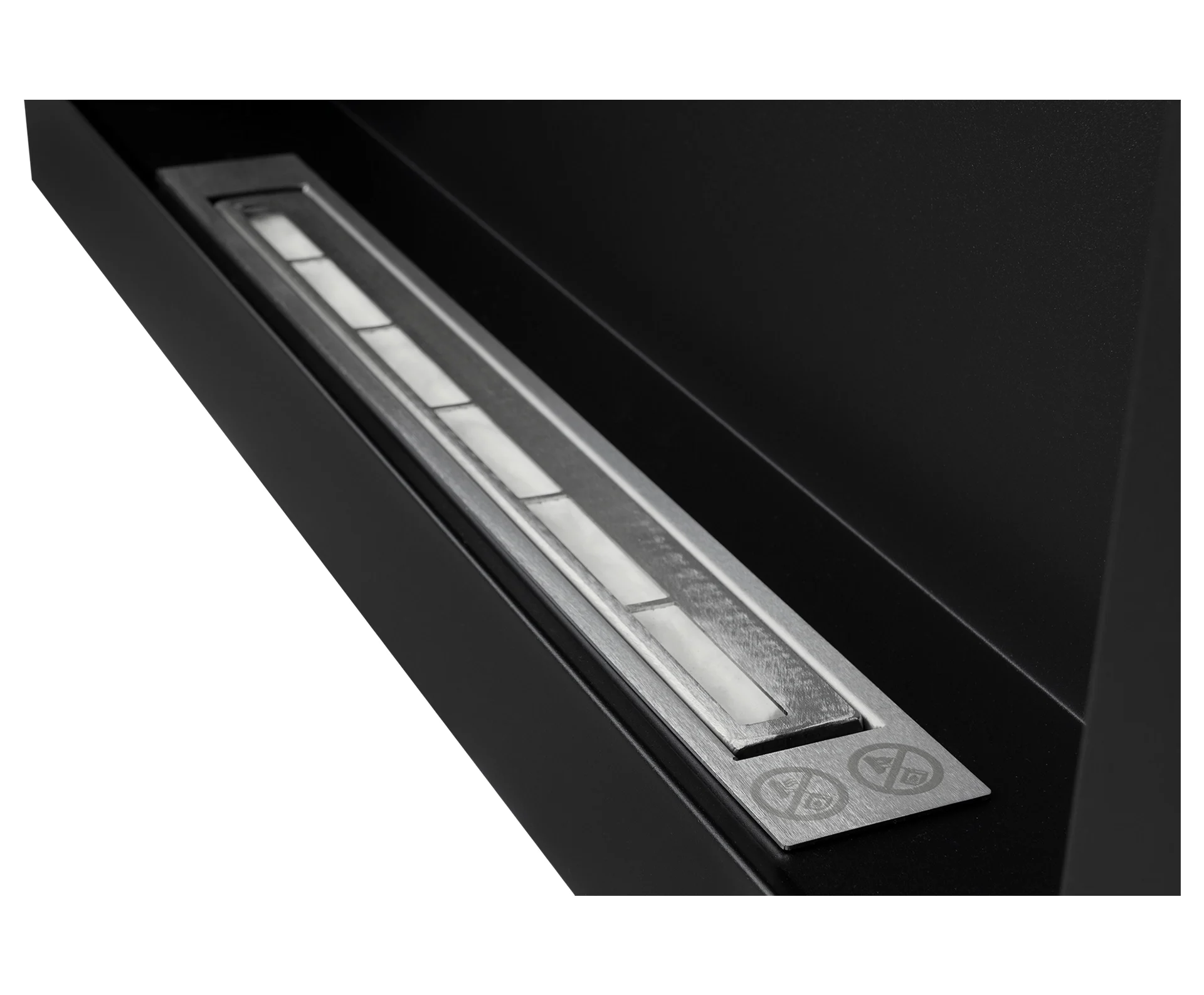 2826 Bio-Kamin 900x400 Schwarz Strukturell