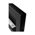 Bioethanol-Wandkamin 900 × 400 – Schwarz Strukturmatt