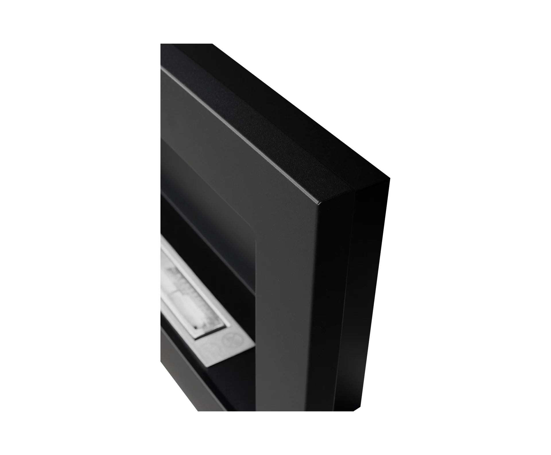 2827 Bio-Kamin 900x400 Schwarz Strukturell