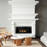 Bioethanol-Wandkamin 900 × 400 – Schwarz Strukturmatt