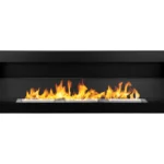 Bioethanol-Wandkamin 1200 × 400 – mit Glasscheibe