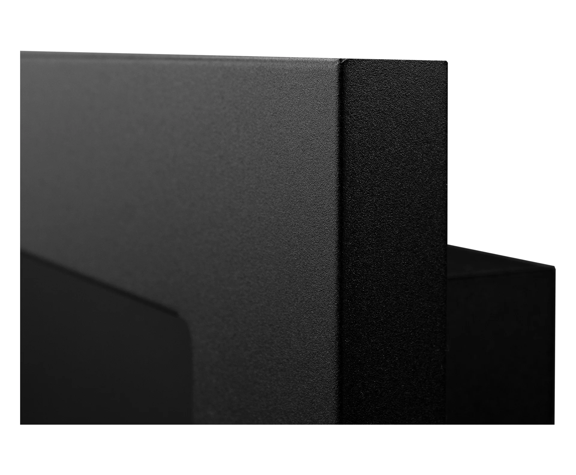 2840 BIOKAMIN 1200X400 schwarz strukturiert mit Glas