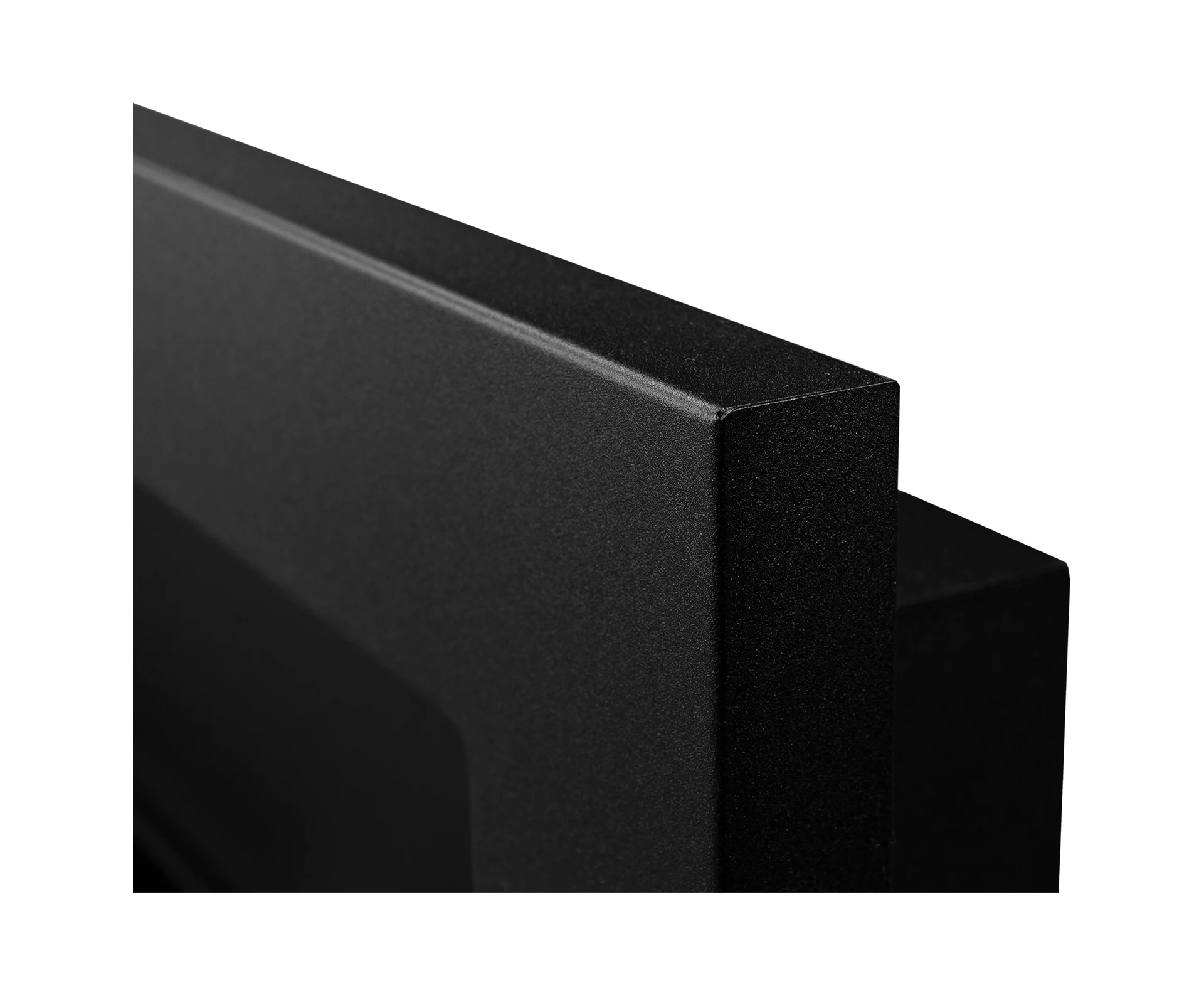 2841 BIOKAMIN 1200X400 schwarz strukturiert mit Glas