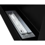 Bioethanol-Wandkamin 650 × 400 – Schwarz Strukturmatt