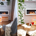 3134 Bioethanol-Wandkamin 900 × 400 – Weiss Hochglanz mit Glasscheibe