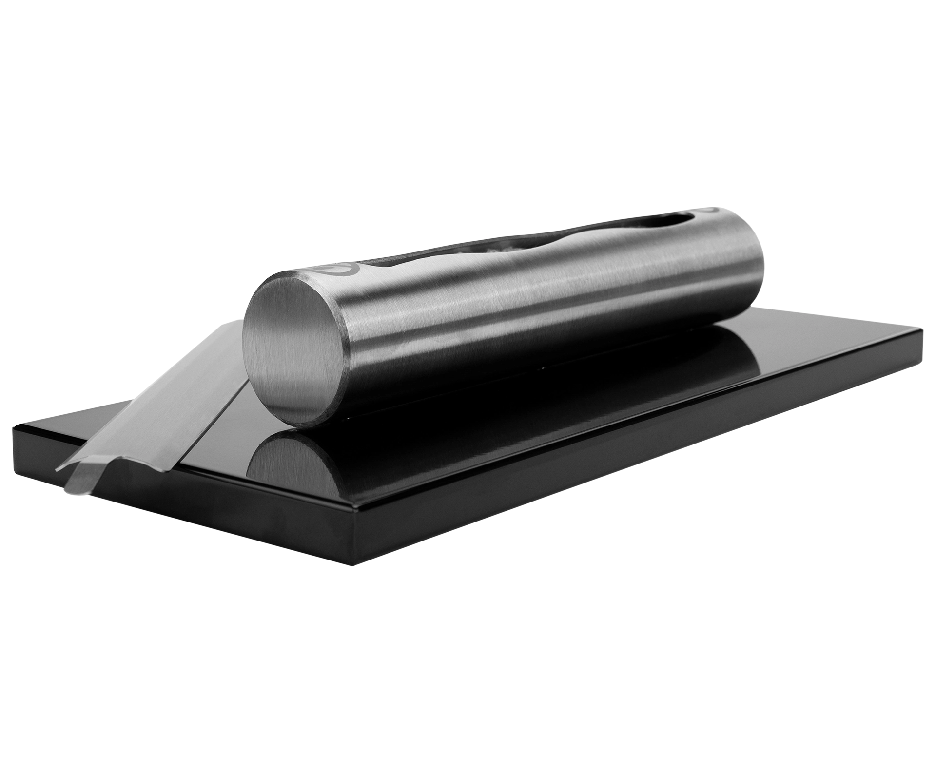 3305 Biokamin Edelstahl Schwarz Hochglanz