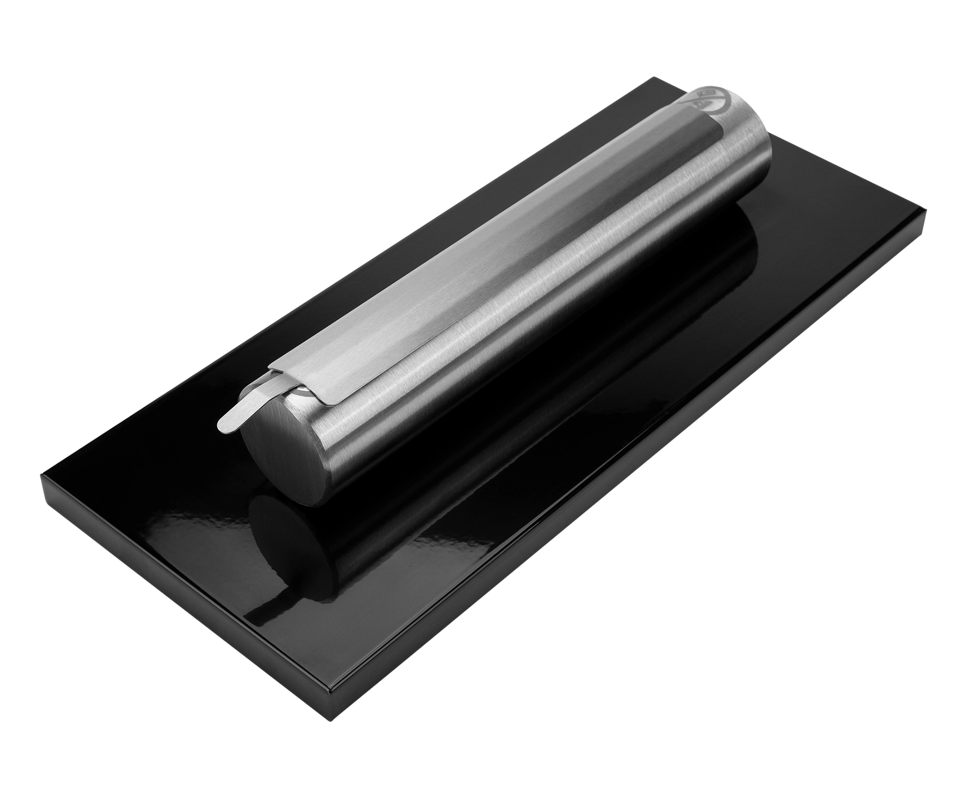 3306 Biokamin Edelstahl Schwarz Hochglanz