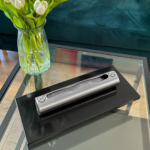 Bioethanol-Standkamin STAINLESS – Schwarz Hochglanz