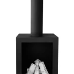 3342 Bioethanol-Standkamin KOZEN – Schwarz Matt