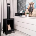 3348 Bioethanol-Standkamin KOZEN – Schwarz Matt