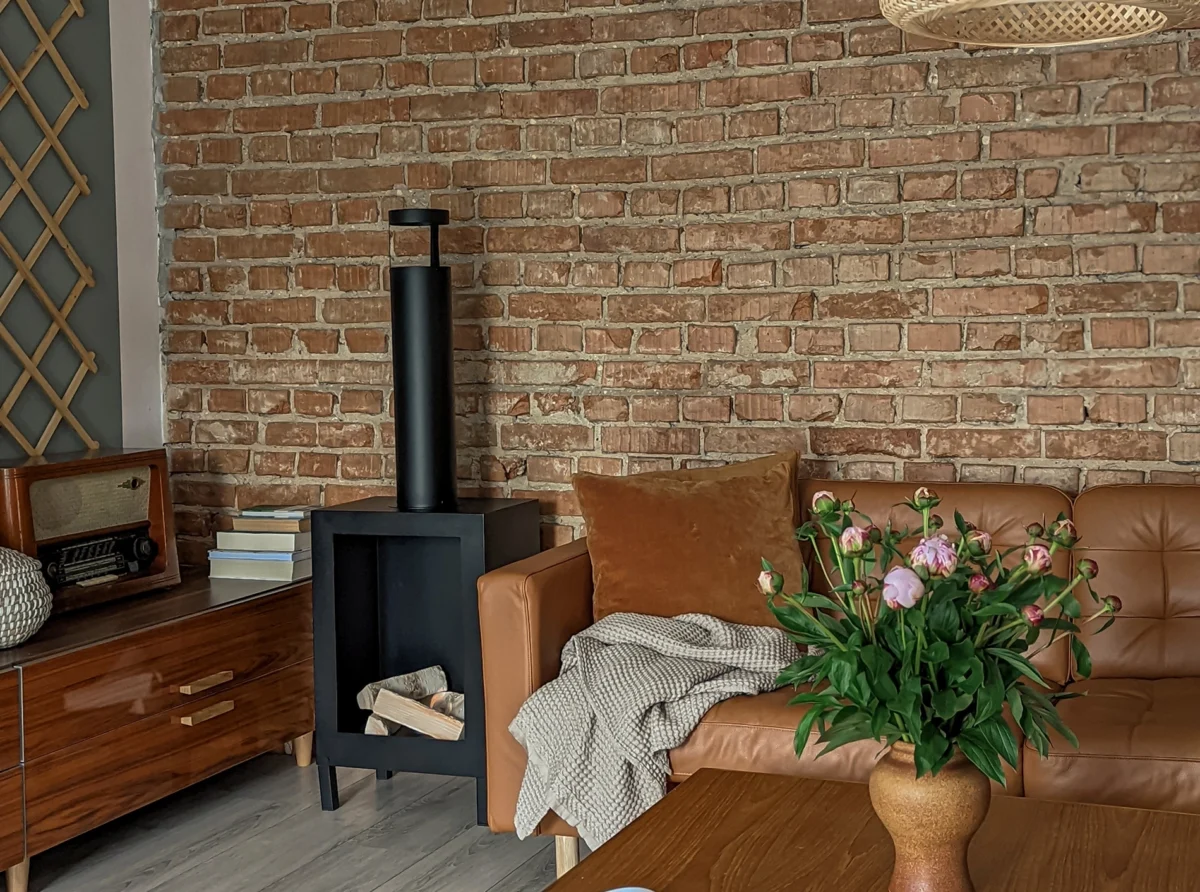 3350 Freistehender Bio-Kamin Kozen schwarz matt