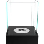 3417 Bioethanol-Standkamin SUNSET GARDEN MINI – Schwarz Strukturmatt