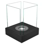 3419 Bioethanol-Standkamin SUNSET GARDEN MINI – Schwarz Strukturmatt