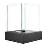 3426 Bioethanol-Standkamin SUNSET GARDEN MINI – Schwarz Strukturmatt