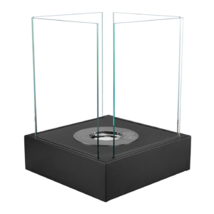 Bioethanol-Standkamin SUNSET GARDEN MINI – Schwarz Strukturmatt