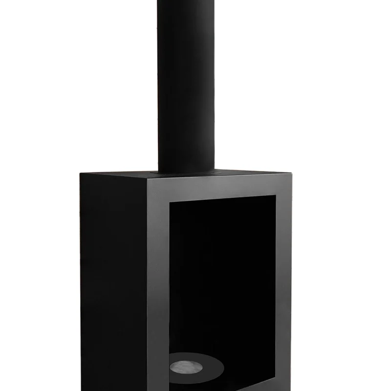 3435 Freistehender Bio-Kamin Kozen schwarz matt