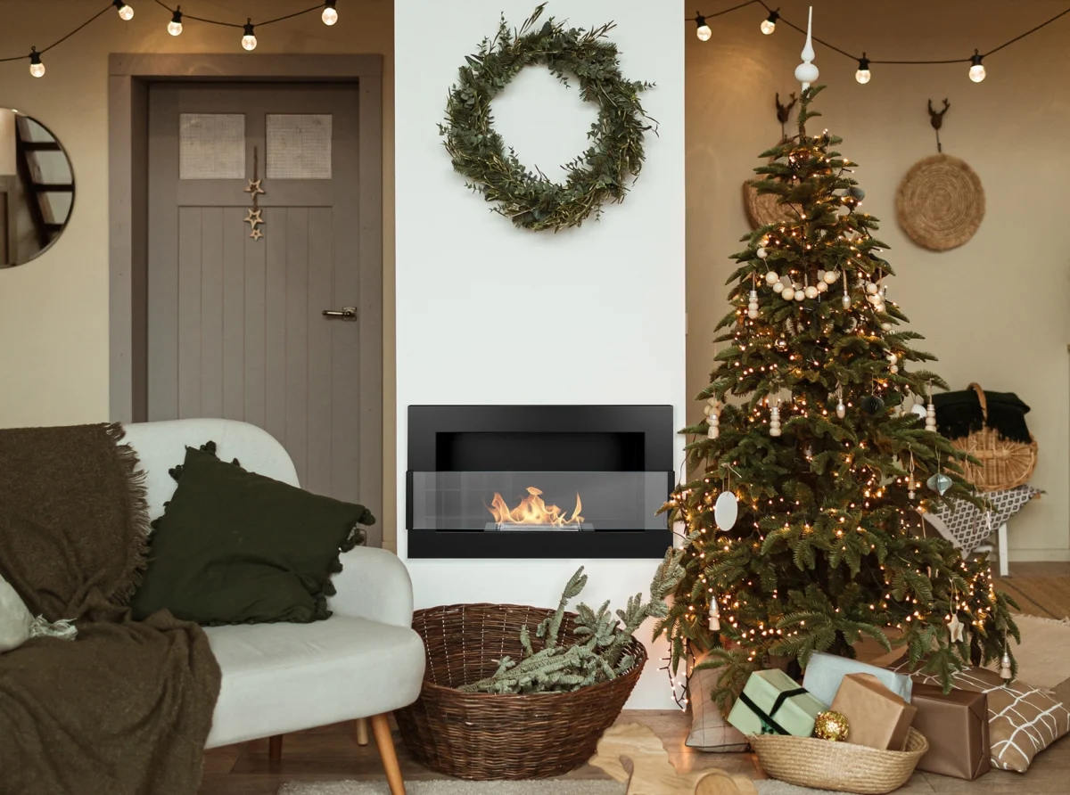 3449 Bio-Kamin 650x400 mit Glas Schwarz Struktural.