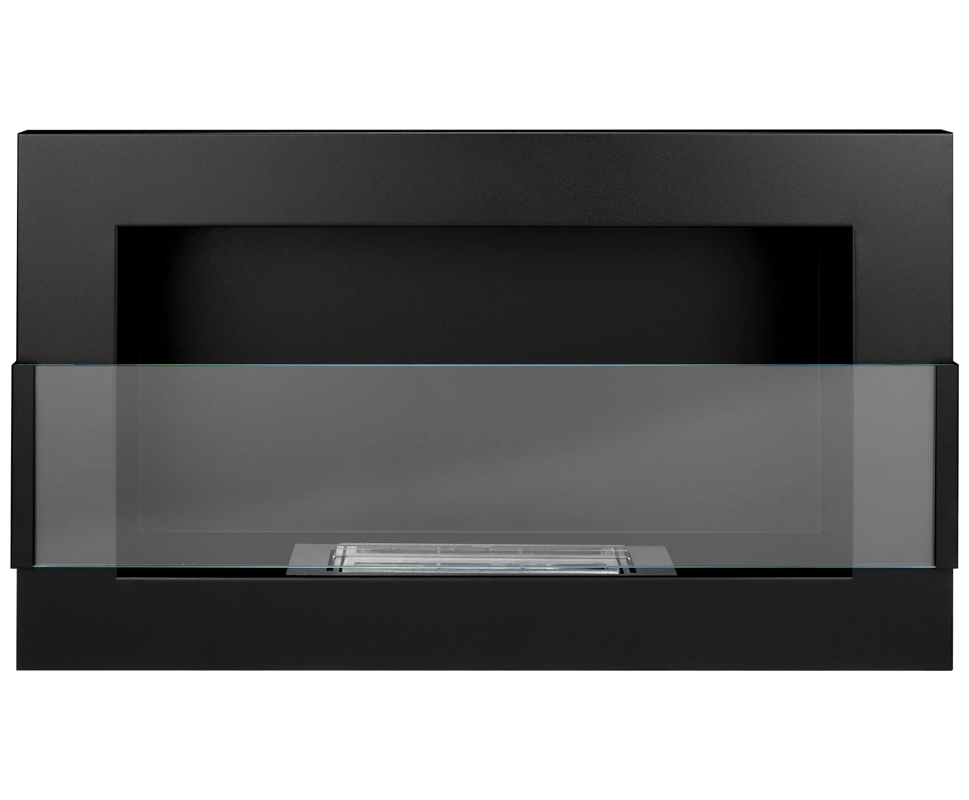 3455 Bio-Kamin 650x400 mit Glas Schwarz Struktural.