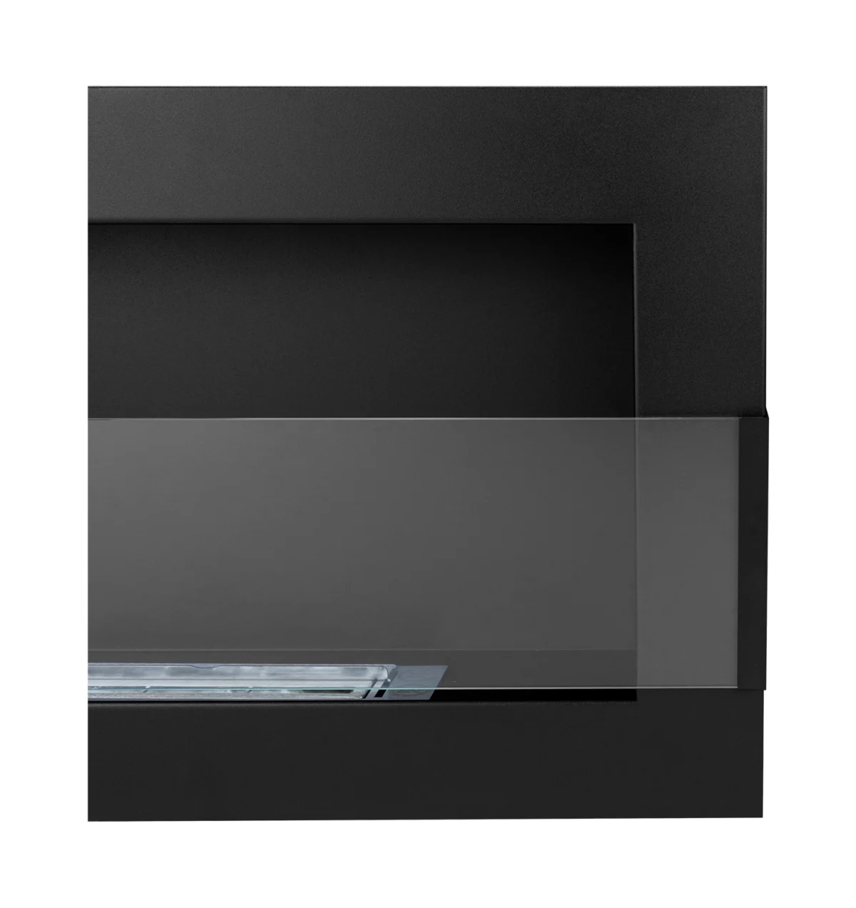 3457 Bio-Kamin 650x400 mit Glas Schwarz Struktural.