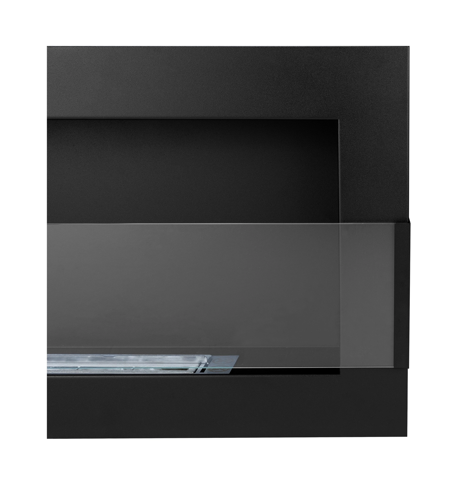 3457 Bio-Kamin 650x400 mit Glas Schwarz Struktural.