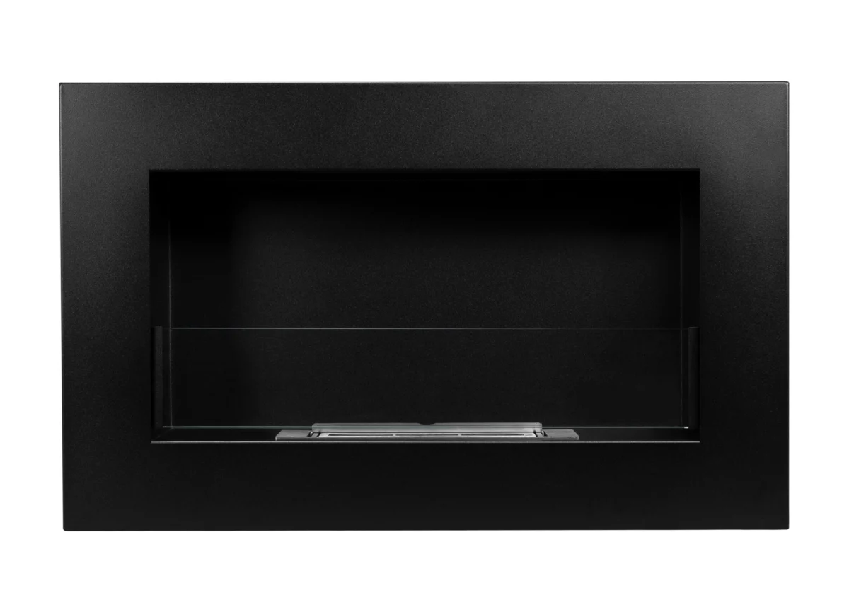 3549 BIOKAMIN BOX 650X400 schwarz mit Glas
