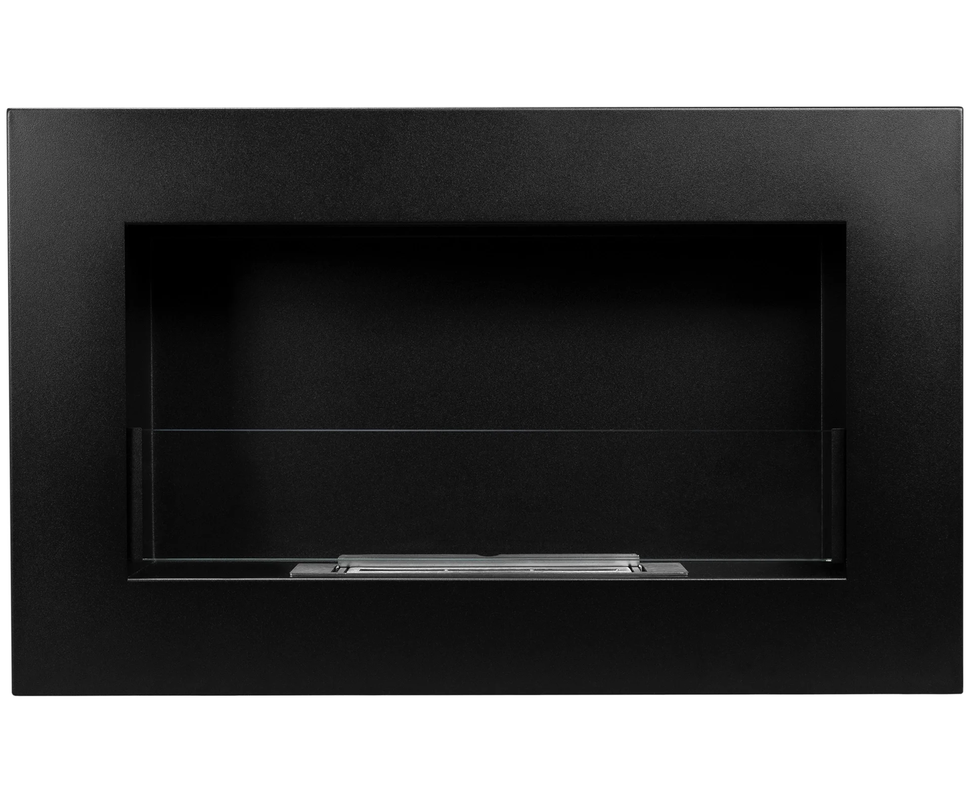 3549 BIOKAMIN BOX 650X400 schwarz mit Glas