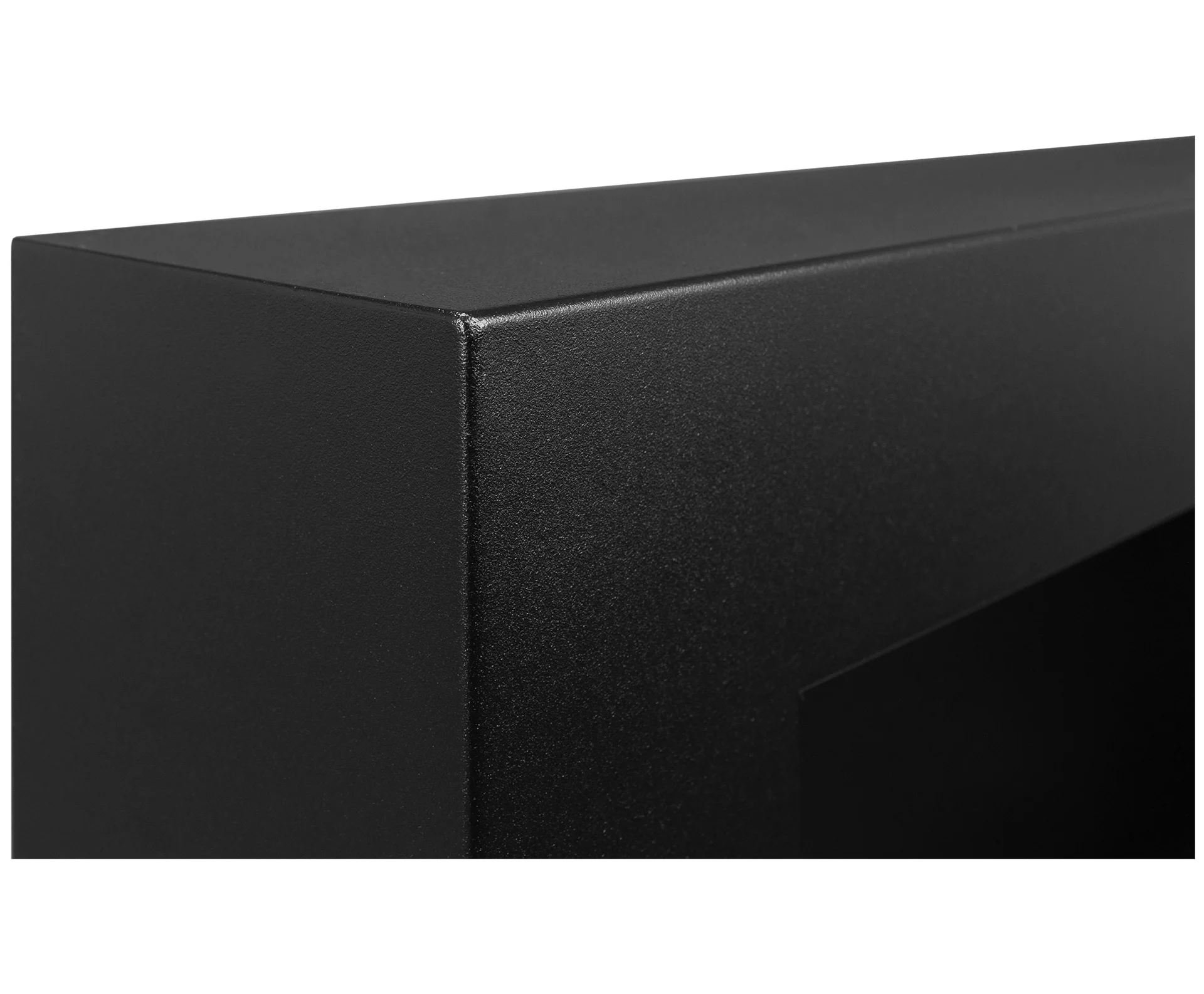 3550 BIOKAMIN BOX 650X400 schwarz mit Glas