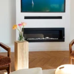 Bioethanol-Wandkamin 1200 × 400 – mit Glasscheibe