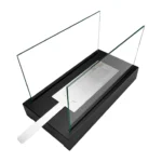 3663 Bioethanol-Standkamin GLOW – Schwarz Matt