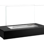 3664 Bioethanol-Standkamin GLOW – Schwarz Matt