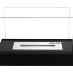3666 Bioethanol-Standkamin GLOW – Schwarz Matt