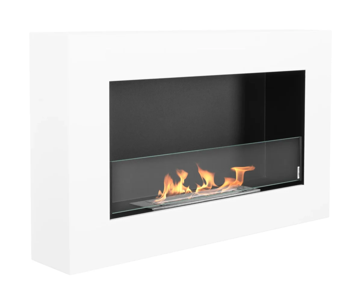 3757 Wandbioethanolofen mit Glas 650x400 Box weiß strukturiert matt