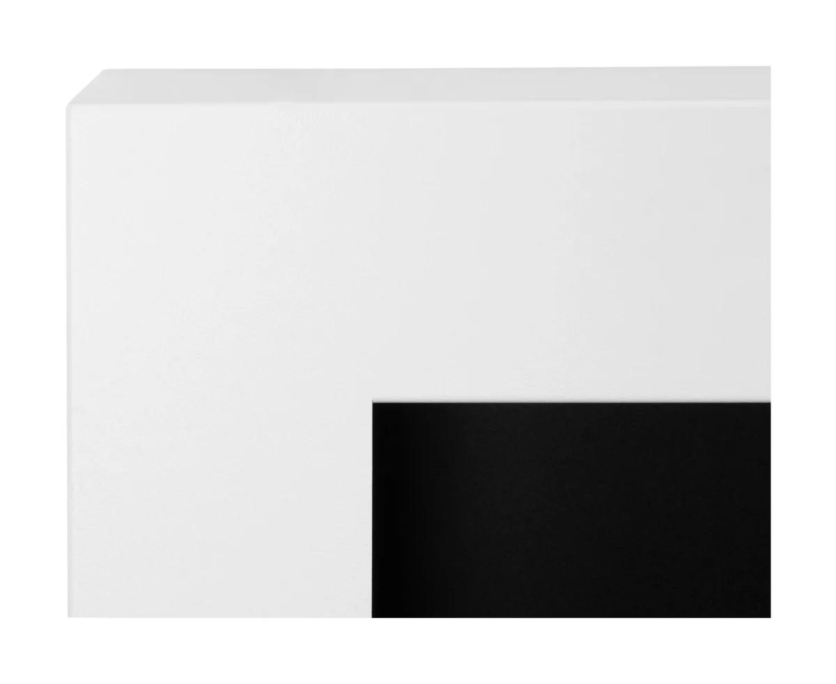 3765 Wandbioethanolofen mit Glas 650x400 Box weiß strukturiert matt