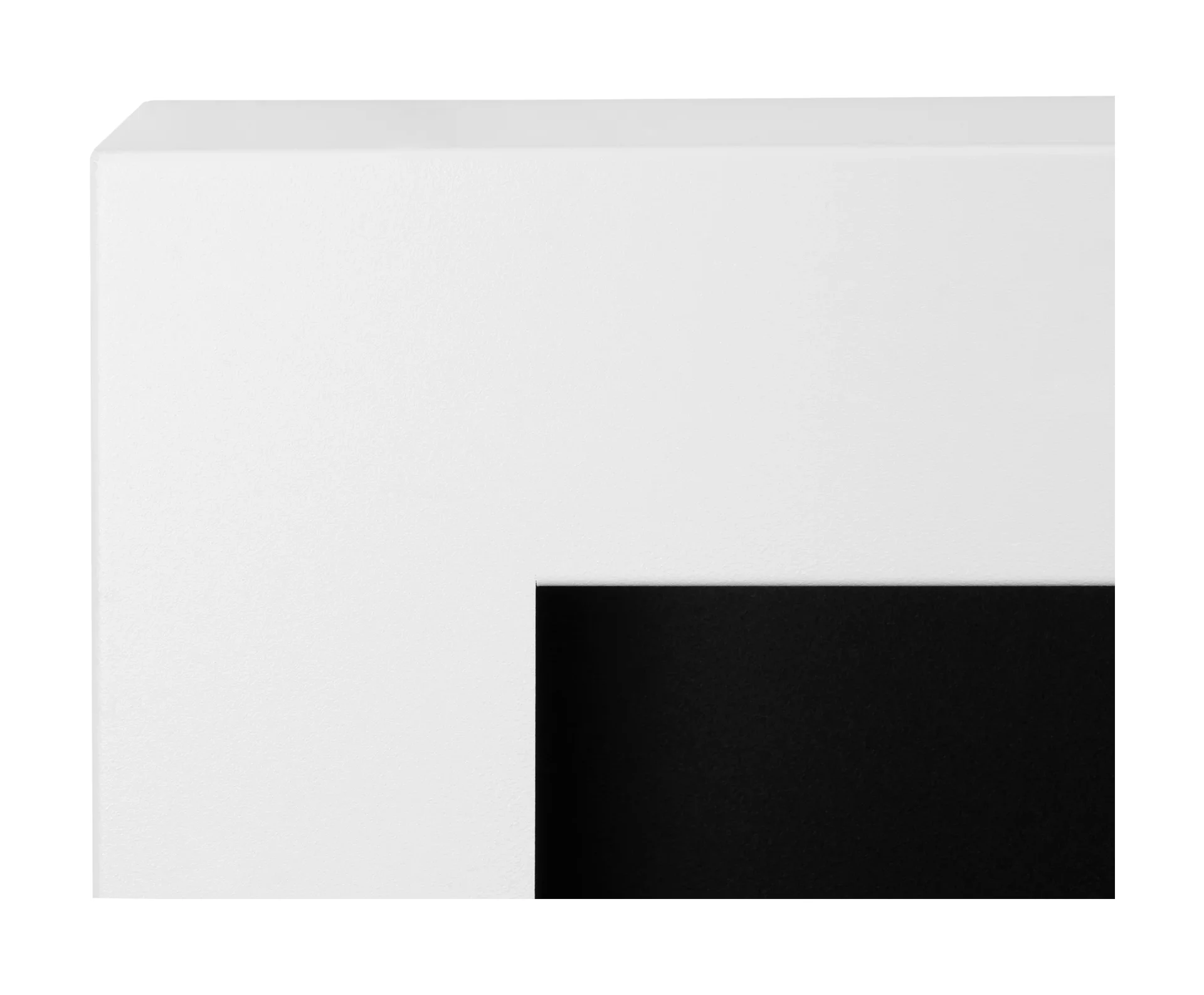 3765 Wandbioethanolofen mit Glas 650x400 Box weiß strukturiert matt