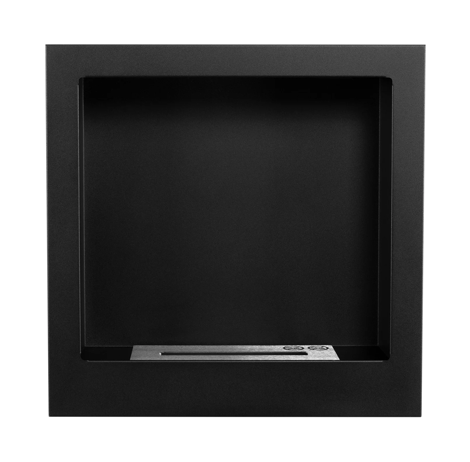 3774 Wandbioethanolofen 400x400 schwarz strukturiert matt